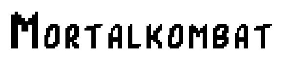 Mortalkombat字体
