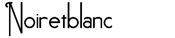 Noiretblanc字体
