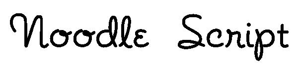 Noodle Script字体