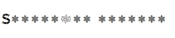 Snowflake letters字体