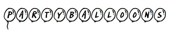 Partyballoons字体