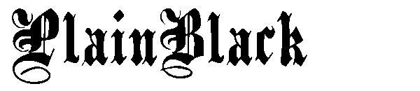 PlainBlack字体
