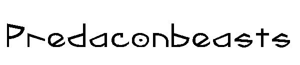Predaconbeasts字体