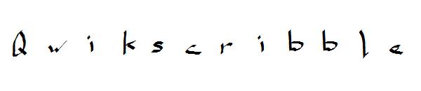 Qwikscribble字体