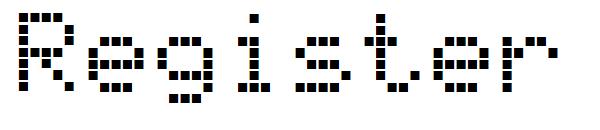 Register字体