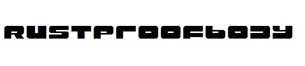 Rustproofbody字体