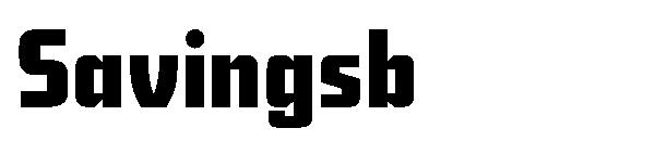 Savingsb字体