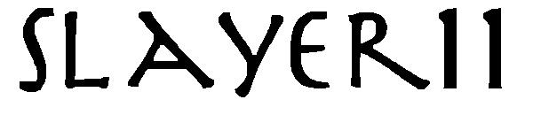 Slayer11字体