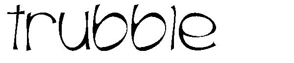 Trubble字体