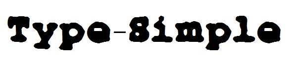 Type-Simple字体