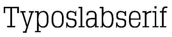 Typoslabserif字体