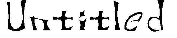 Untitled字体