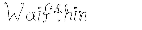 Waifthin字体