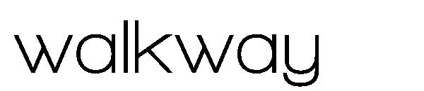 walkway字体