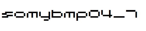 somybmp04_7字体