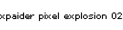 xpaider pixel explosion 02字体