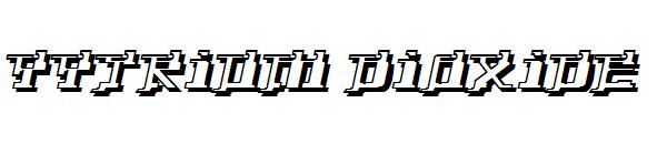 Yytrium Dioxide字体