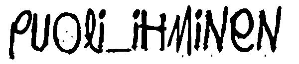puoli_ihminen字体