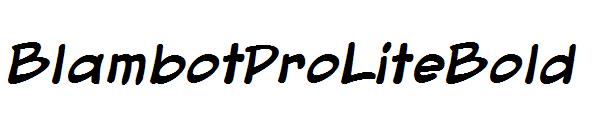 BlambotProLiteBold字体