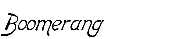 Boomerang字体