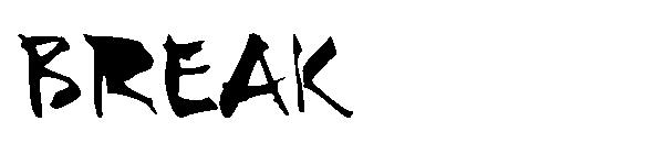 BREAK字体