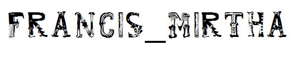 francis_mirtha字体