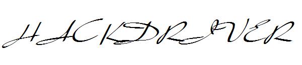 HACKDRIVER字体