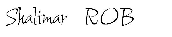 Shalimar ROB字体
