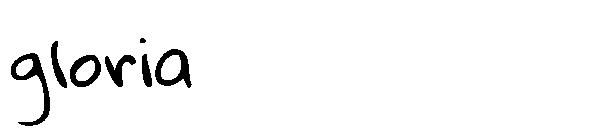 gloria字体