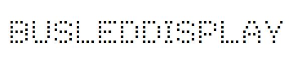 BusLedDisplay字体