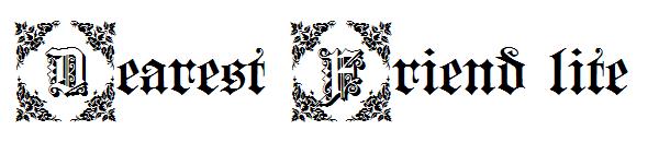 Dearest Friend lite字体