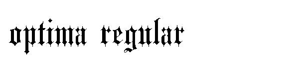 optima regular字体下载