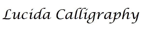 Lucida Calligraphy字体