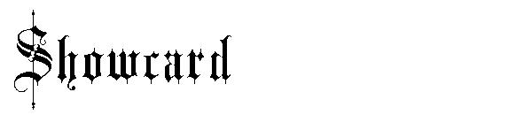 Showcard字体下载