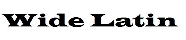 Wide Latin字体下载