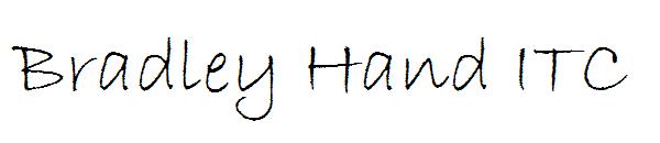 Bradley Hand ITC字体
