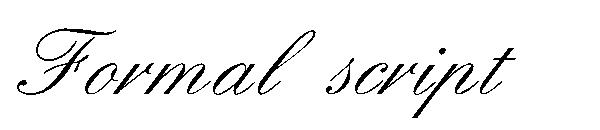 Formal script字体下载