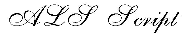 ALS Script字体下载