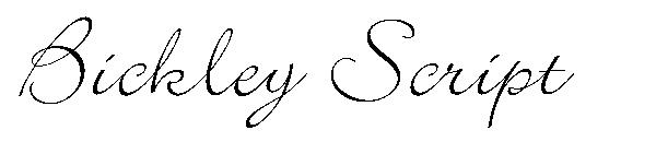 Bickley Script字体