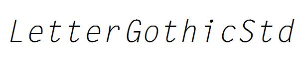 LetterGothicStd字体下载