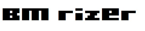 BM rizer字体下载