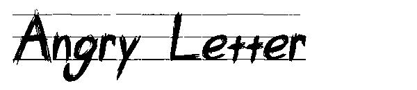 Angry Letter字体下载
