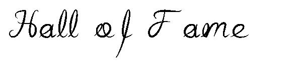 Hall of Fame字体下载