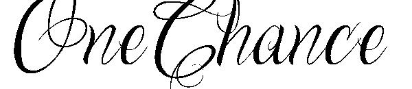 OneChance字体