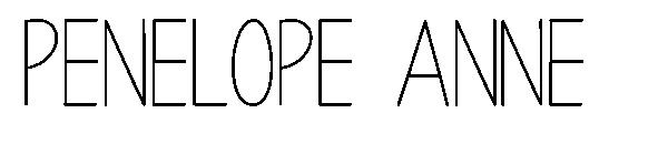 Penelope Anne字体