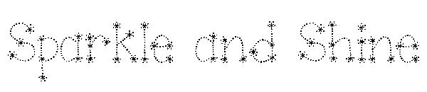 Sparkle and Shine字体