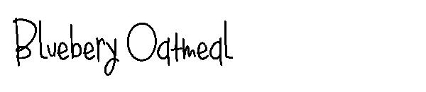 Bluebery Oatmeal字体