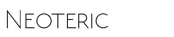 Neoteric字体
