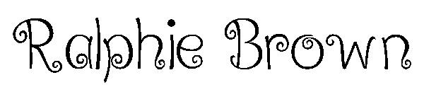 Ralphie Brown字体