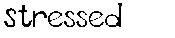 Stressed字体